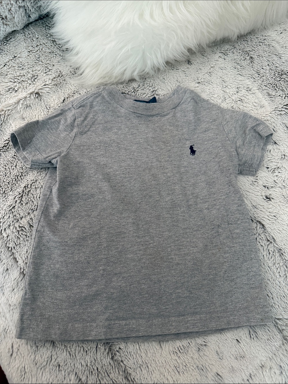 Polo by Ralph Lauren Heather Gray Short Sleeve Logo Tee 2T